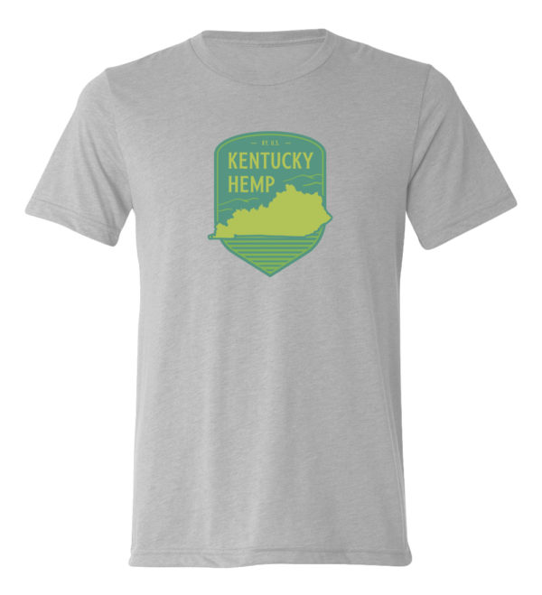 Gray Kentucky Hemp t-shirt - back